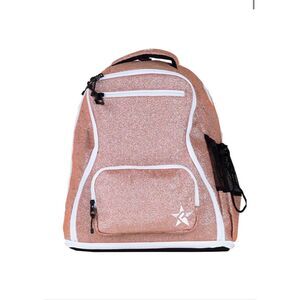 REBEL Athletic cheerleading DREAM BAG PLUS WITH WHITE ZIPPER backpack rose gold